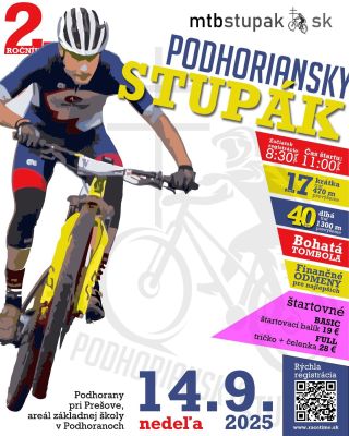 🚵‍♂️ 2. ročník MTB pretekov je tu! 🚵‍♀️🔥 Priprav sa na poriadnu dávku adrenalínu, súboje o prvenstvo a nezabudnuteľnú...